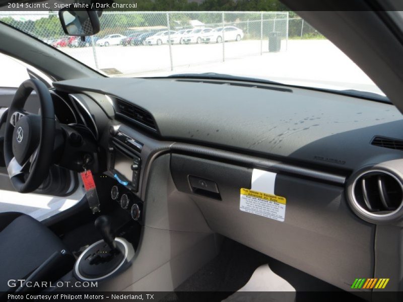 Super White / Dark Charcoal 2014 Scion tC