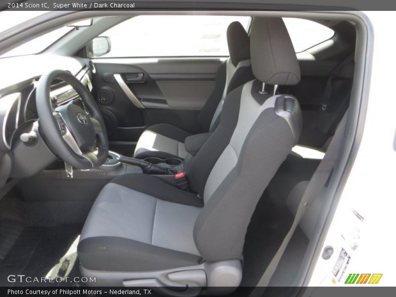 Super White / Dark Charcoal 2014 Scion tC