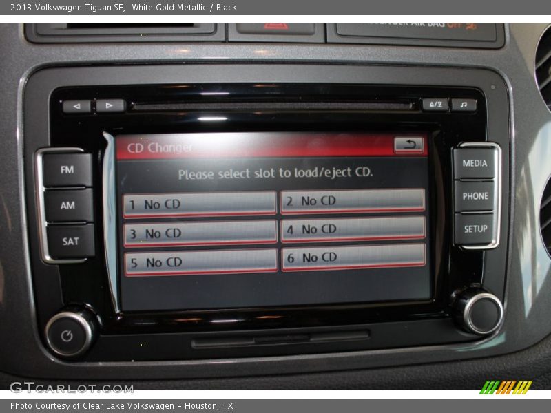 White Gold Metallic / Black 2013 Volkswagen Tiguan SE
