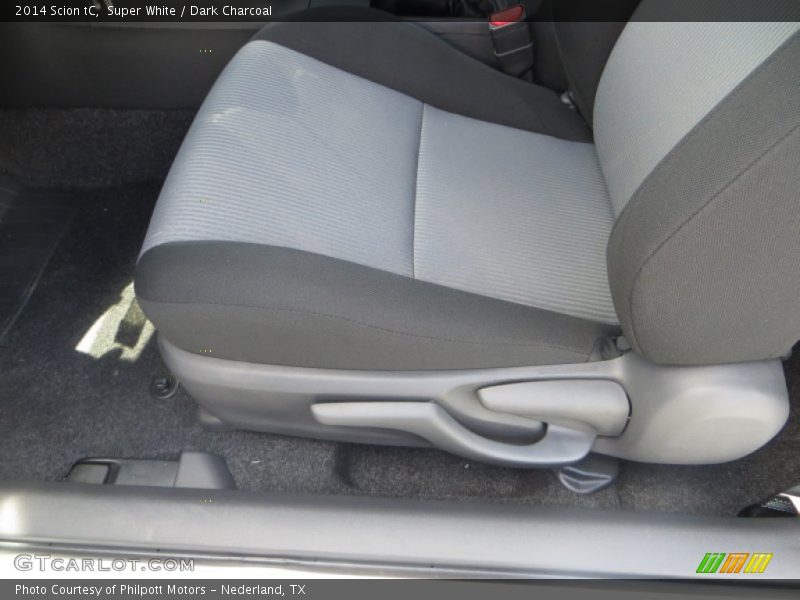 Super White / Dark Charcoal 2014 Scion tC