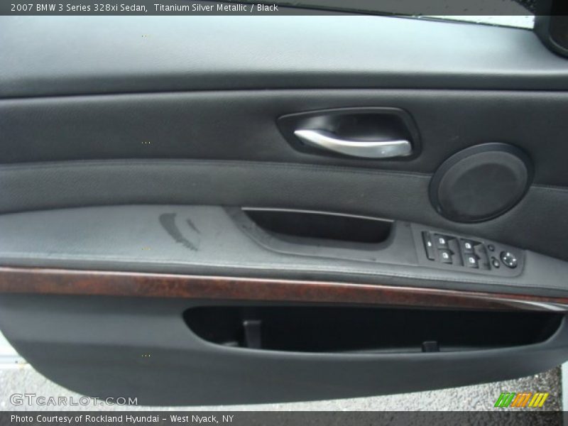 Titanium Silver Metallic / Black 2007 BMW 3 Series 328xi Sedan
