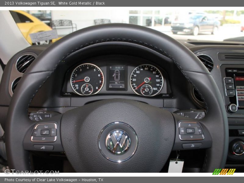 White Gold Metallic / Black 2013 Volkswagen Tiguan SE