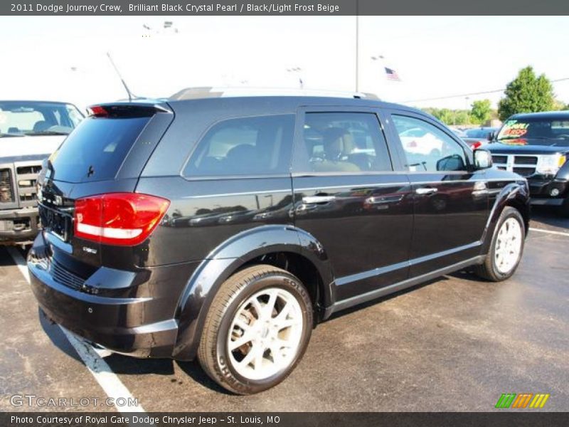 Brilliant Black Crystal Pearl / Black/Light Frost Beige 2011 Dodge Journey Crew