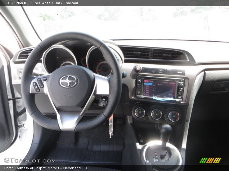 Super White / Dark Charcoal 2014 Scion tC