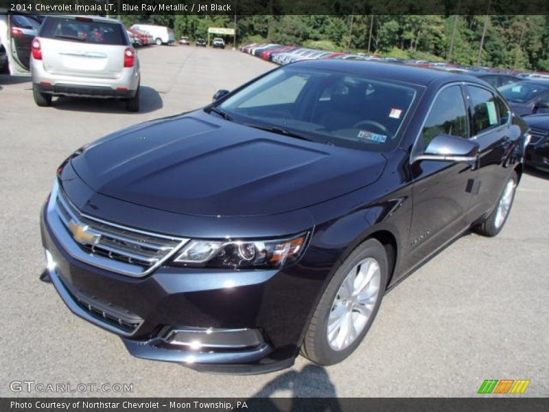 Blue Ray Metallic / Jet Black 2014 Chevrolet Impala LT