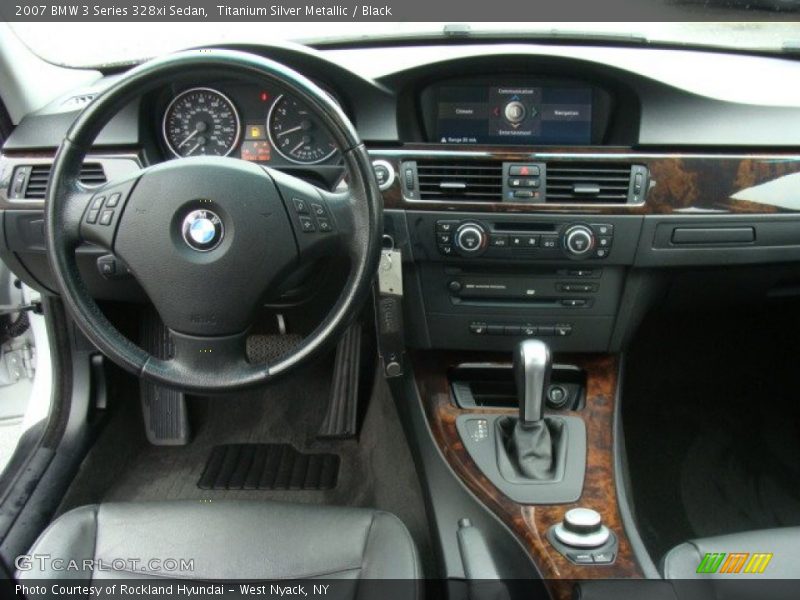 Titanium Silver Metallic / Black 2007 BMW 3 Series 328xi Sedan