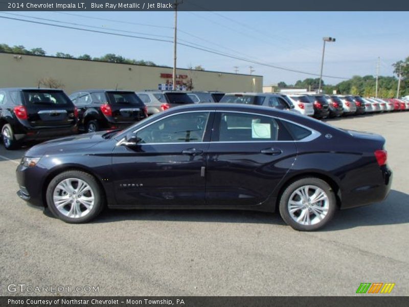 Blue Ray Metallic / Jet Black 2014 Chevrolet Impala LT