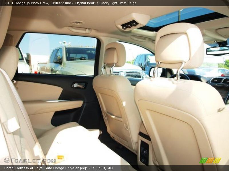 Brilliant Black Crystal Pearl / Black/Light Frost Beige 2011 Dodge Journey Crew