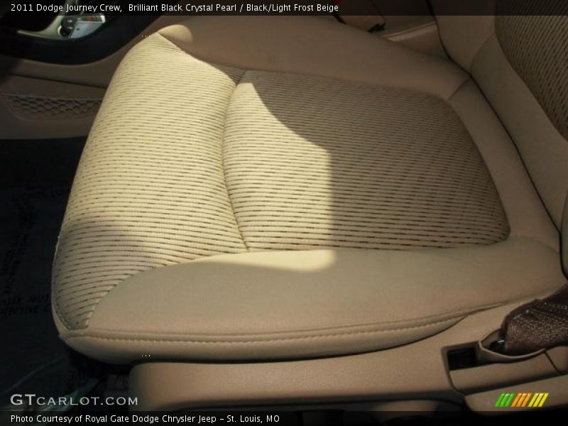 Brilliant Black Crystal Pearl / Black/Light Frost Beige 2011 Dodge Journey Crew