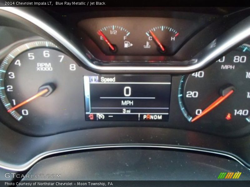 Blue Ray Metallic / Jet Black 2014 Chevrolet Impala LT