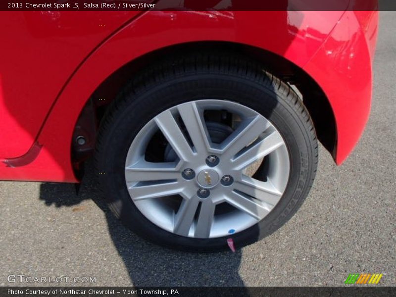 Salsa (Red) / Silver/Silver 2013 Chevrolet Spark LS