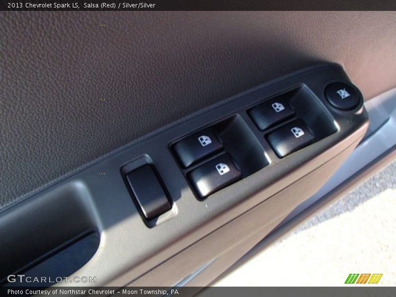 Salsa (Red) / Silver/Silver 2013 Chevrolet Spark LS