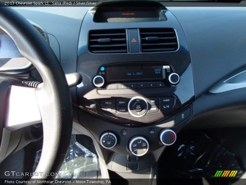 Salsa (Red) / Silver/Silver 2013 Chevrolet Spark LS