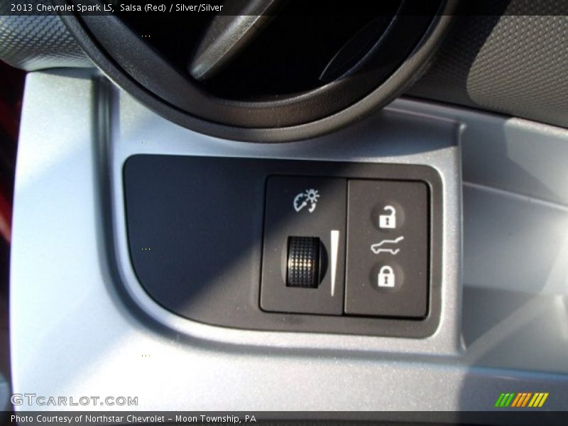 Salsa (Red) / Silver/Silver 2013 Chevrolet Spark LS