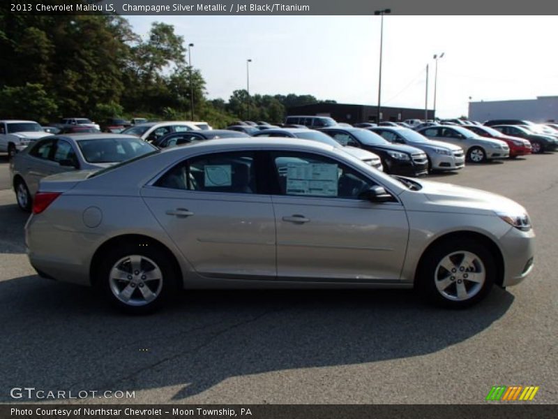 Champagne Silver Metallic / Jet Black/Titanium 2013 Chevrolet Malibu LS