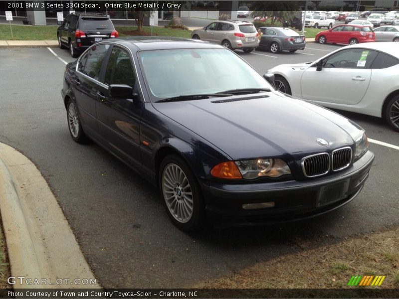 Orient Blue Metallic / Grey 2001 BMW 3 Series 330i Sedan