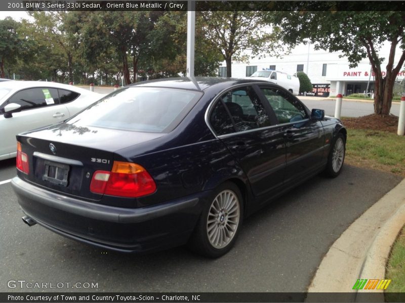 Orient Blue Metallic / Grey 2001 BMW 3 Series 330i Sedan