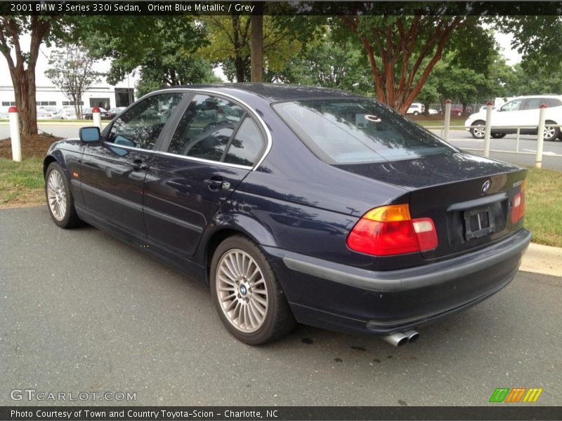 Orient Blue Metallic / Grey 2001 BMW 3 Series 330i Sedan