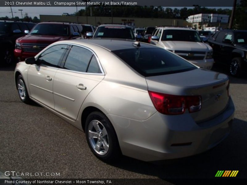 Champagne Silver Metallic / Jet Black/Titanium 2013 Chevrolet Malibu LS