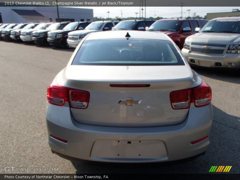 Champagne Silver Metallic / Jet Black/Titanium 2013 Chevrolet Malibu LS