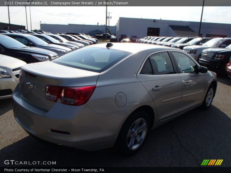 Champagne Silver Metallic / Jet Black/Titanium 2013 Chevrolet Malibu LS