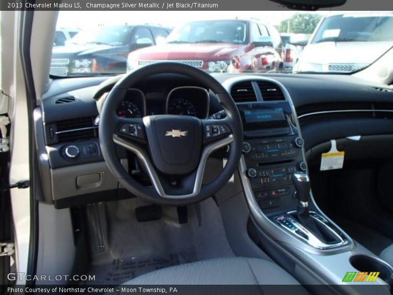 Champagne Silver Metallic / Jet Black/Titanium 2013 Chevrolet Malibu LS