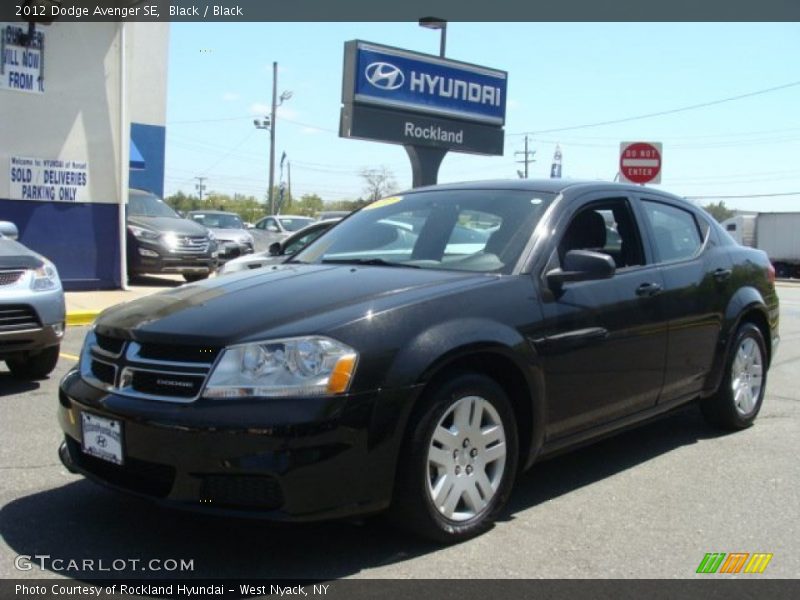 Black / Black 2012 Dodge Avenger SE