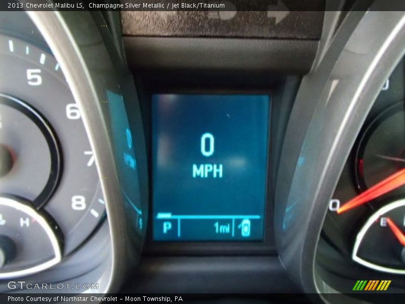 Champagne Silver Metallic / Jet Black/Titanium 2013 Chevrolet Malibu LS