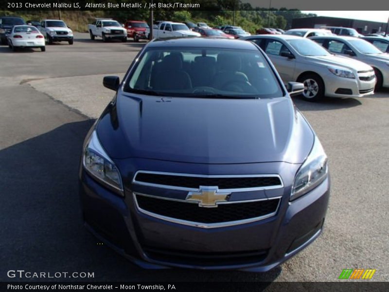 Atlantis Blue Metallic / Jet Black/Titanium 2013 Chevrolet Malibu LS