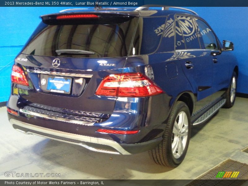 Lunar Blue Metallic / Almond Beige 2013 Mercedes-Benz ML 350 4Matic