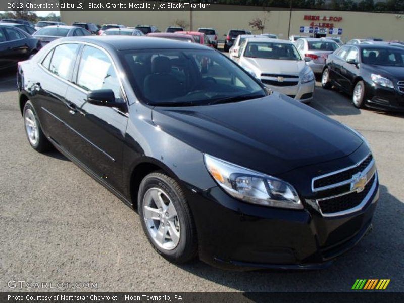 Black Granite Metallic / Jet Black/Titanium 2013 Chevrolet Malibu LS