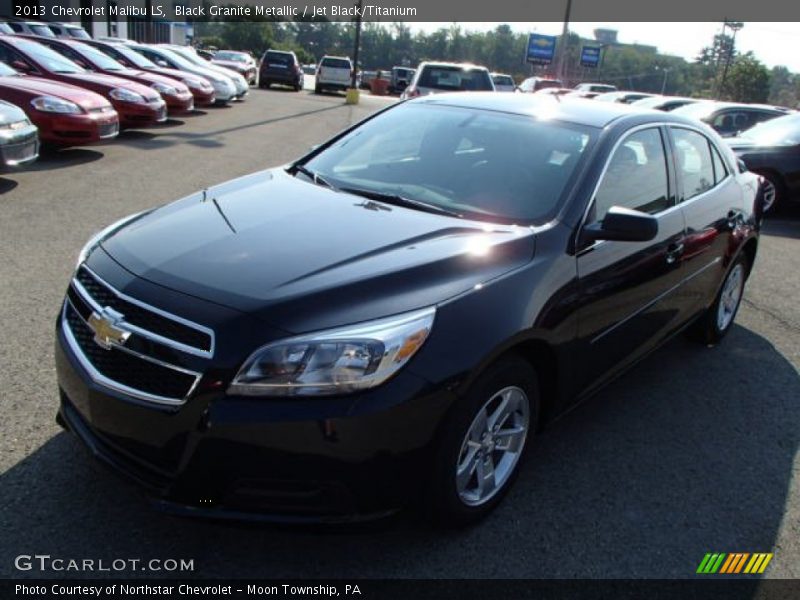 Black Granite Metallic / Jet Black/Titanium 2013 Chevrolet Malibu LS