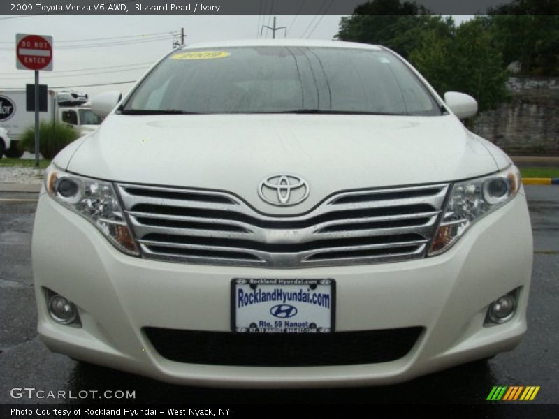 Blizzard Pearl / Ivory 2009 Toyota Venza V6 AWD