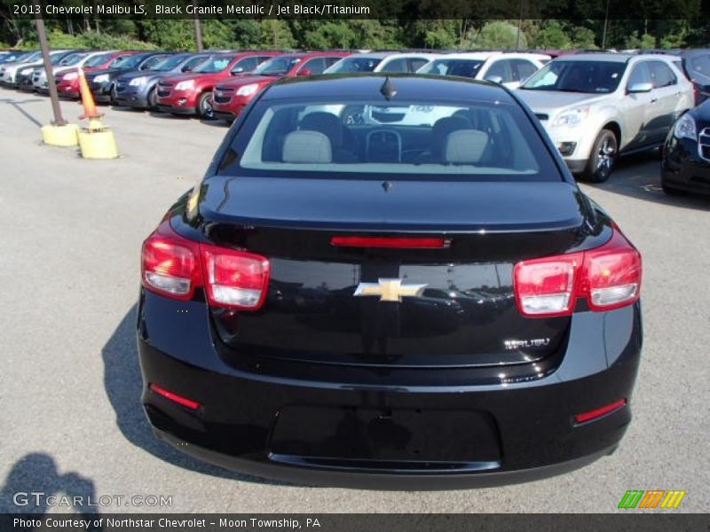 Black Granite Metallic / Jet Black/Titanium 2013 Chevrolet Malibu LS