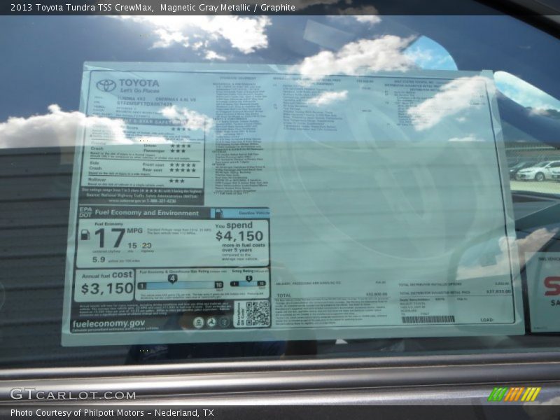 Magnetic Gray Metallic / Graphite 2013 Toyota Tundra TSS CrewMax