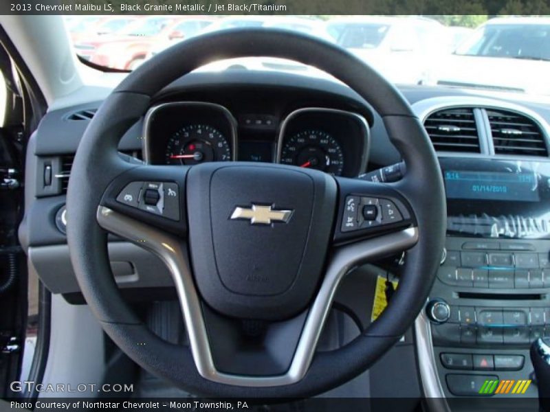 Black Granite Metallic / Jet Black/Titanium 2013 Chevrolet Malibu LS
