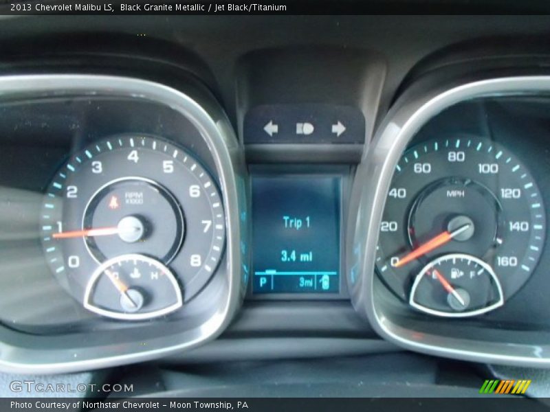 Black Granite Metallic / Jet Black/Titanium 2013 Chevrolet Malibu LS