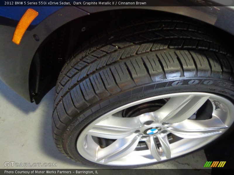 Dark Graphite Metallic II / Cinnamon Brown 2012 BMW 5 Series 550i xDrive Sedan