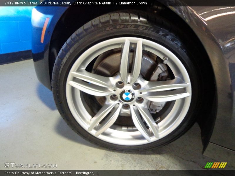 Dark Graphite Metallic II / Cinnamon Brown 2012 BMW 5 Series 550i xDrive Sedan