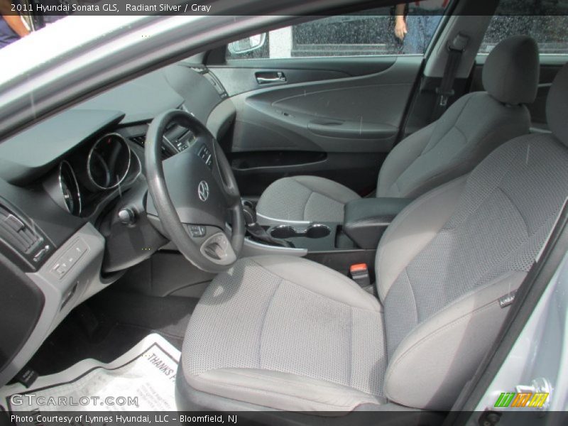 Radiant Silver / Gray 2011 Hyundai Sonata GLS