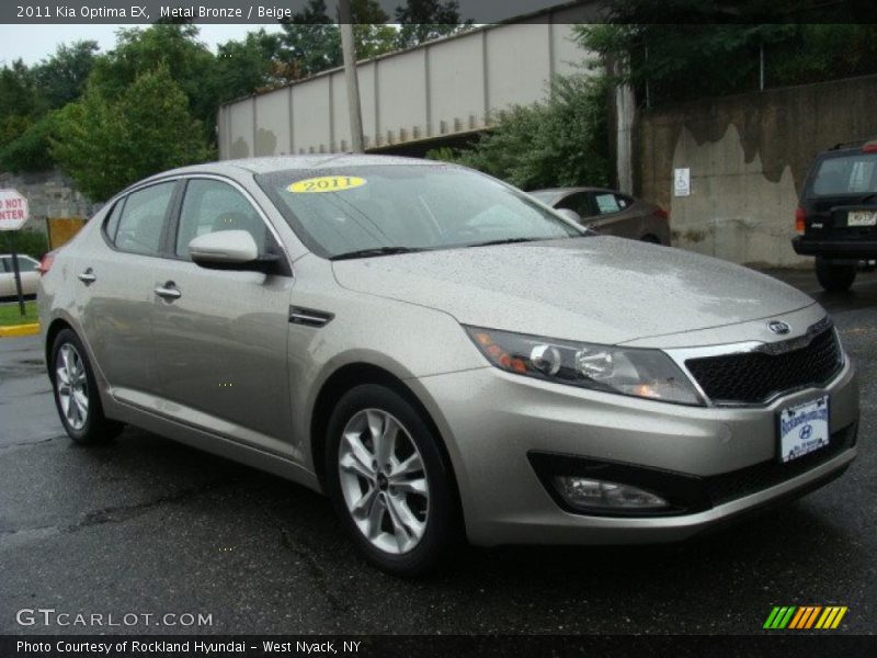 Metal Bronze / Beige 2011 Kia Optima EX