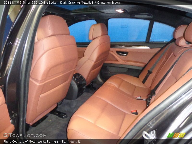 Dark Graphite Metallic II / Cinnamon Brown 2012 BMW 5 Series 550i xDrive Sedan