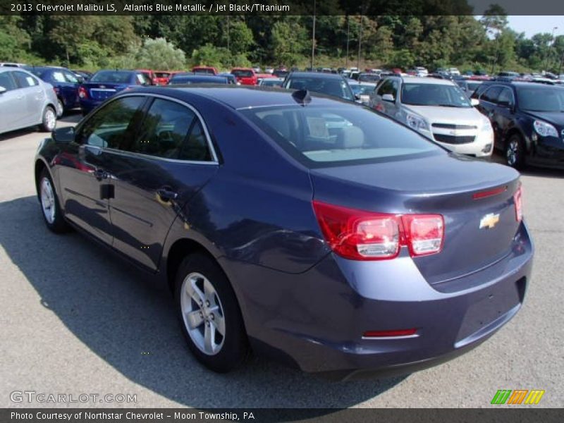 Atlantis Blue Metallic / Jet Black/Titanium 2013 Chevrolet Malibu LS