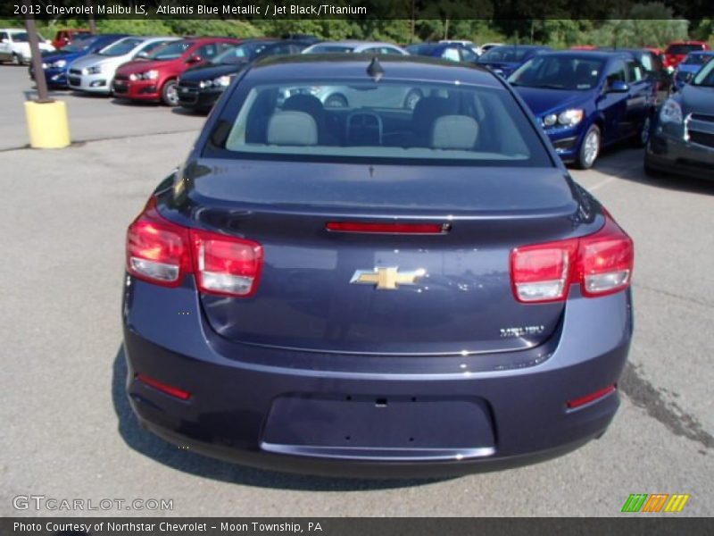 Atlantis Blue Metallic / Jet Black/Titanium 2013 Chevrolet Malibu LS