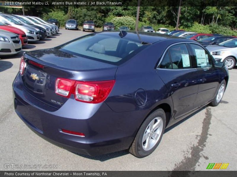 Atlantis Blue Metallic / Jet Black/Titanium 2013 Chevrolet Malibu LS