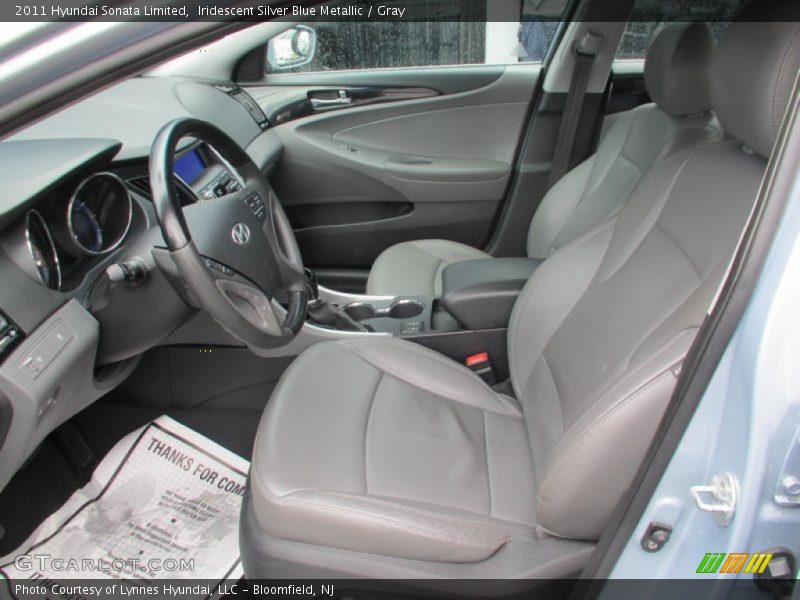 Iridescent Silver Blue Metallic / Gray 2011 Hyundai Sonata Limited