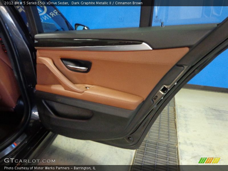 Dark Graphite Metallic II / Cinnamon Brown 2012 BMW 5 Series 550i xDrive Sedan