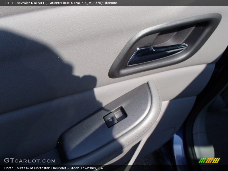 Atlantis Blue Metallic / Jet Black/Titanium 2013 Chevrolet Malibu LS