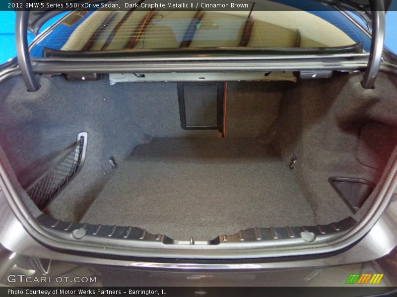 Dark Graphite Metallic II / Cinnamon Brown 2012 BMW 5 Series 550i xDrive Sedan