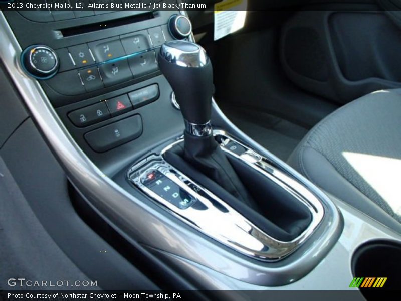 Atlantis Blue Metallic / Jet Black/Titanium 2013 Chevrolet Malibu LS